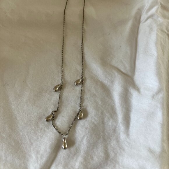 Tiffany & Co Elsa Peretti 5 Teardrop Charm Necklace - Picture 2 of 7